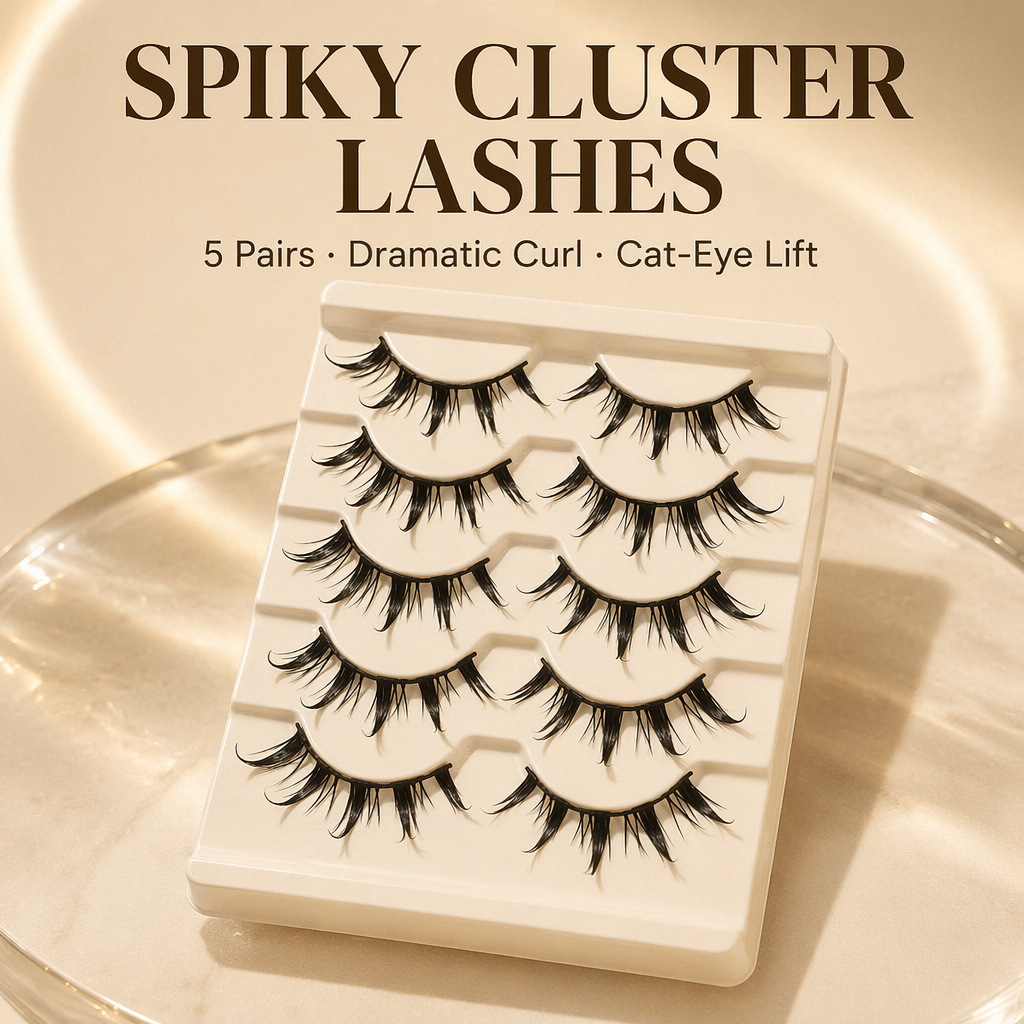 Eyelash Extension Japanese Style - Ciglia Finte per Cosplay, 5 Pezzi,