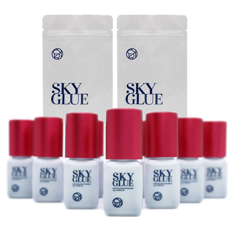 Eyelash Extension Korean Style - 10 bottiglie di colla SKY per