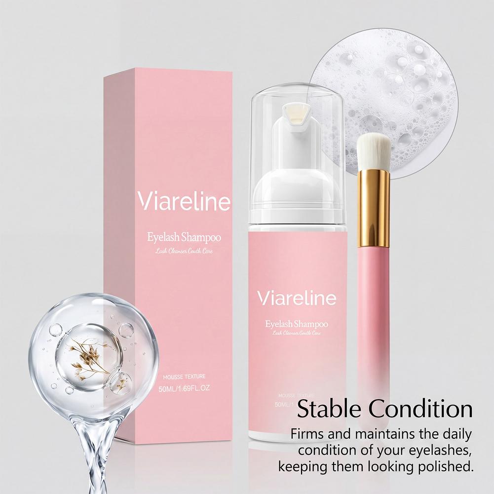 Eyelash Extension Foam Cleanser - Mousse Detergente per Ciglia, Shampoo Schiumogeno