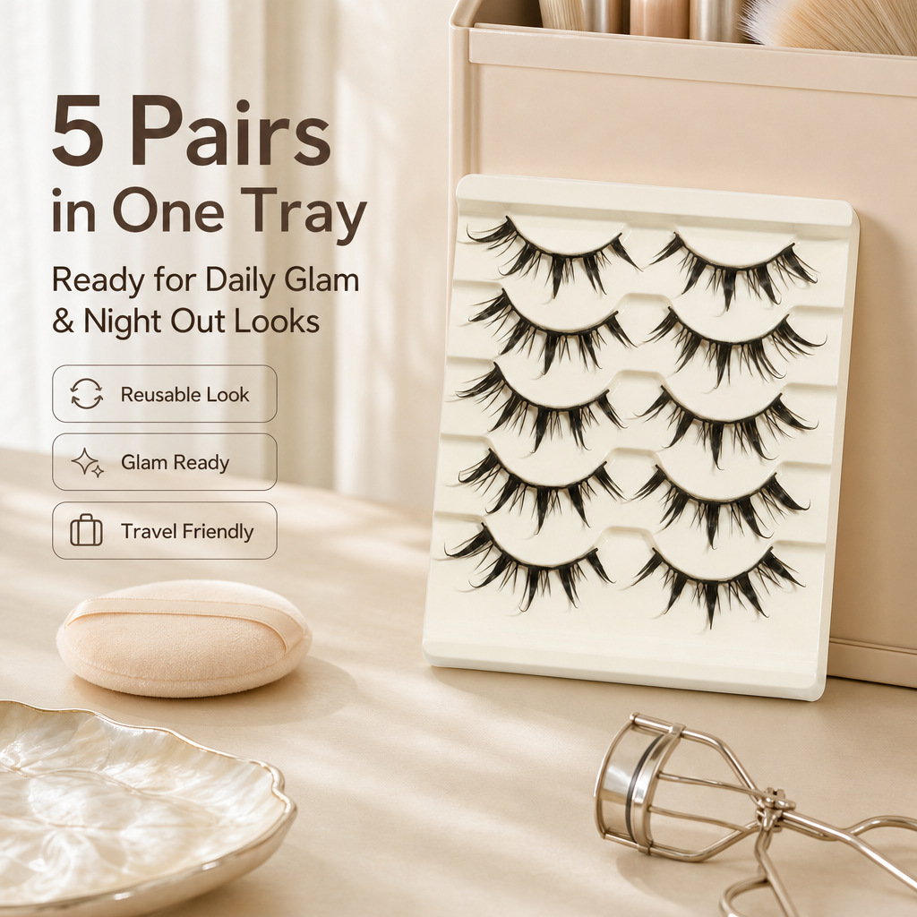 Ciglia Finte per Cosplay, 5 Pe - Eyelash Extension Japanese Style recensione e prezzo