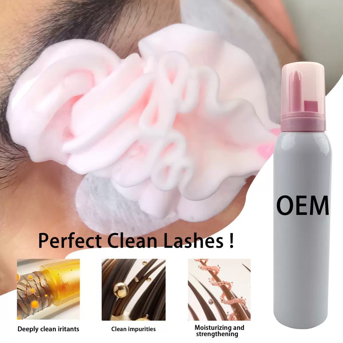 Shampoo per ciglia montate per - Eyelash Extension Foam Cleanser recensione e prezzo