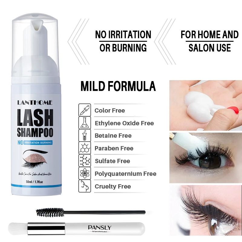 50ML Pro Estensione Ciglia Sha - Eyelash Extension Foam Cleanser recensione e prezzo