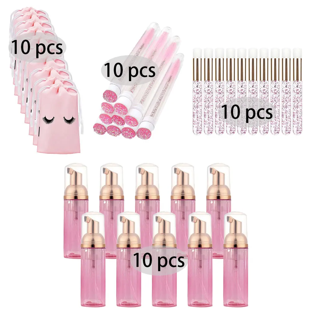 20/40PCS Vestito 60ML Pompa Vu - Eyelash Extension Foam Cleanser recensione e prezzo