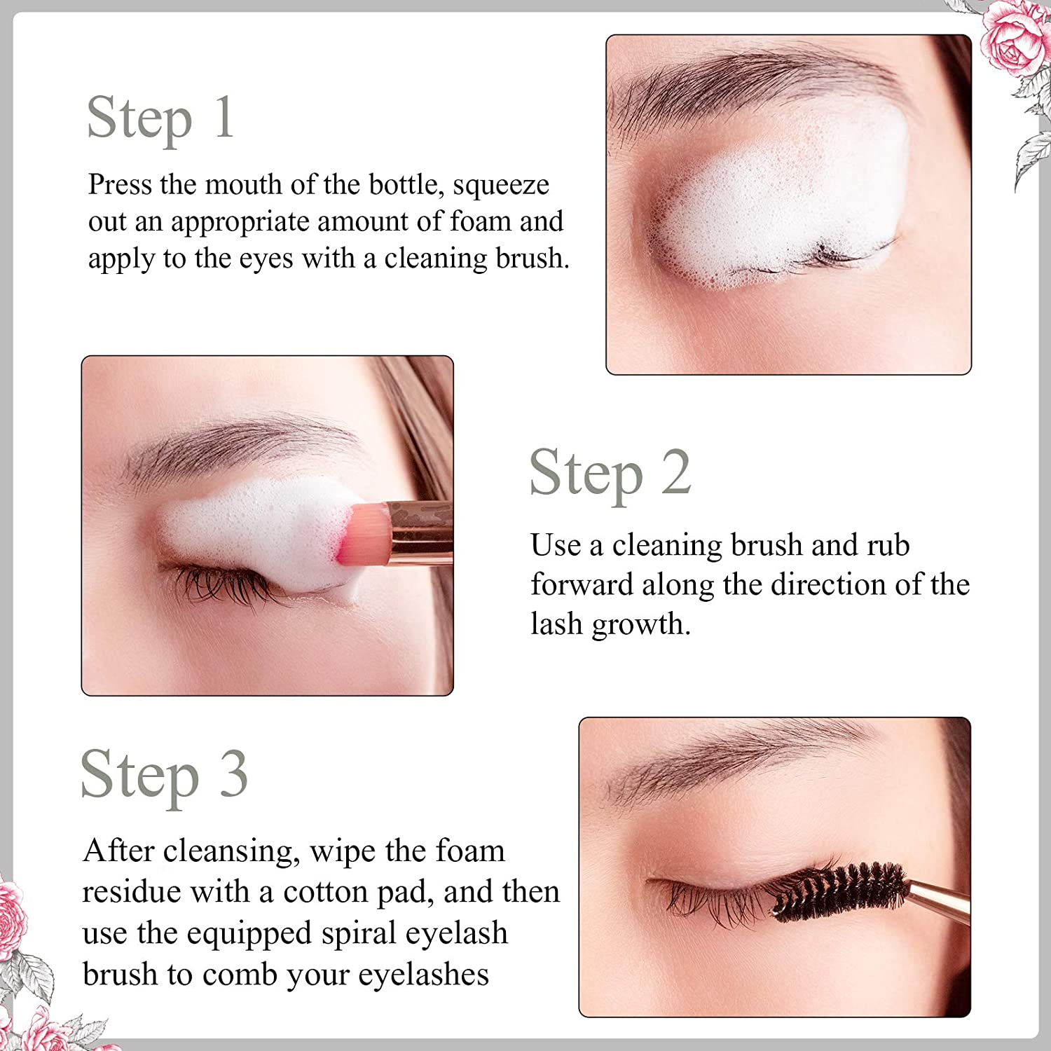 Kit di Shampoo detergente per  - Eyelash Extension Foam Cleanser recensione e prezzo