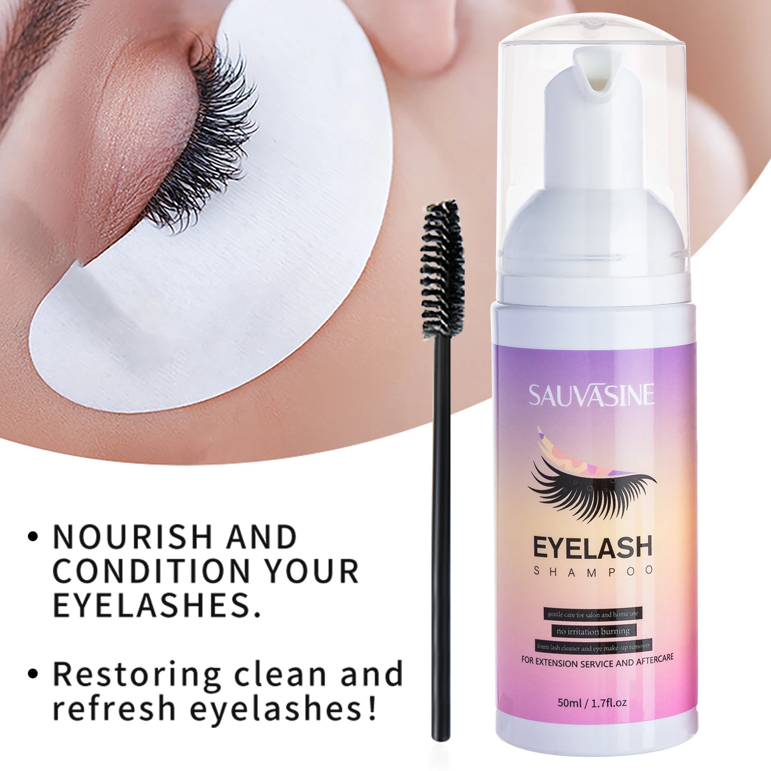 5/10PCS 50ML Estensione Delle  - Eyelash Extension Foam Cleanser recensione e prezzo