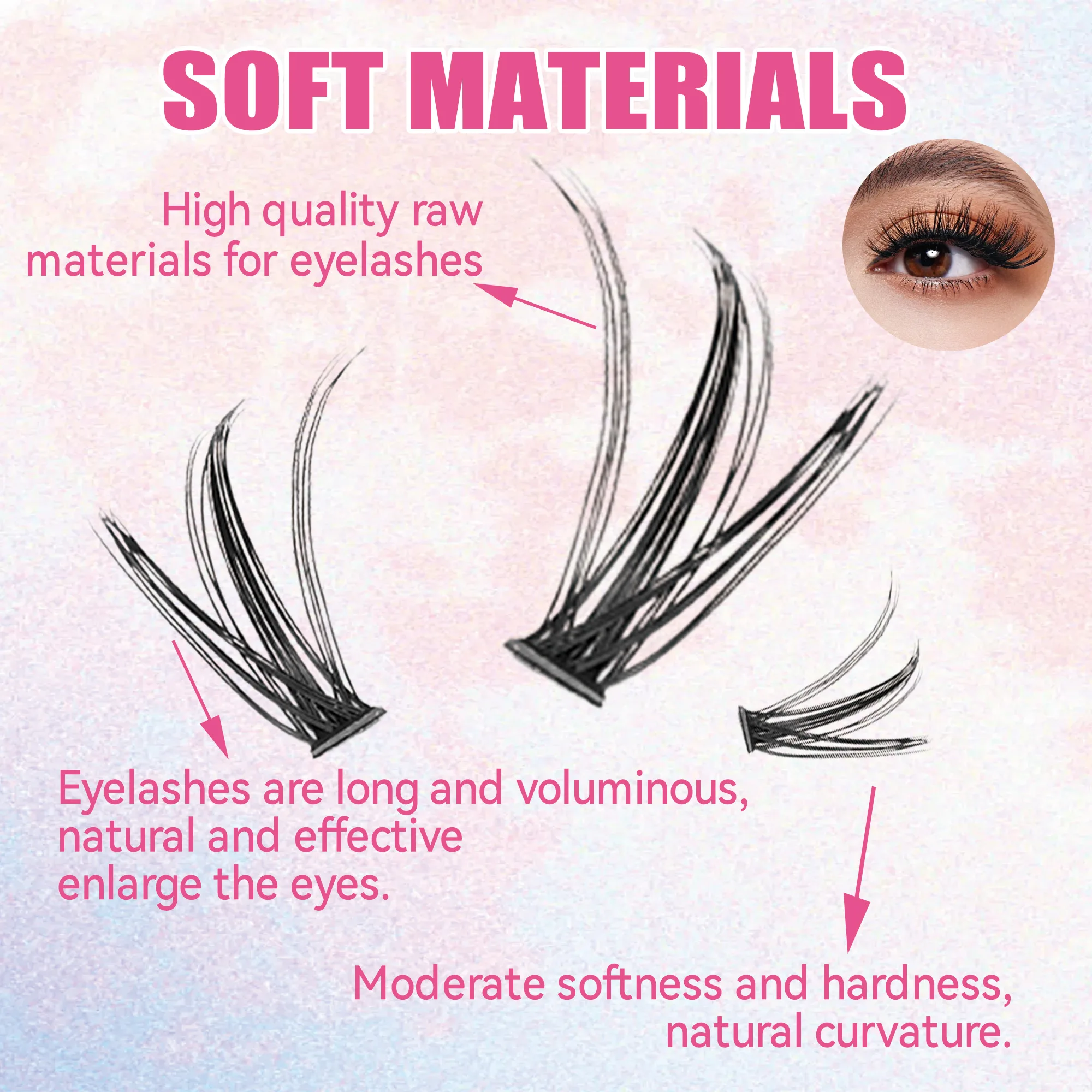Ciglia 200 Pezzi, Cluster di C - Eyelash Extension Equipment recensione e prezzo